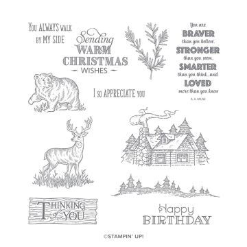 RUSTIC RETREAT CLING STAMP SET (ENGLISH)