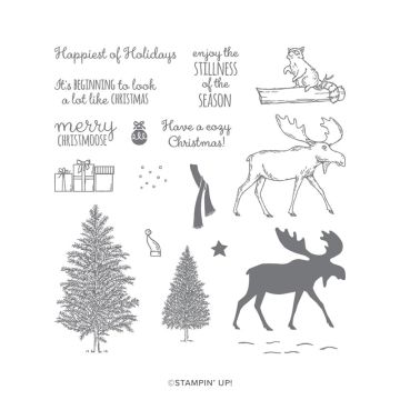 FOTOPOLYMEERSTEMPELSET MERRY MOOSE