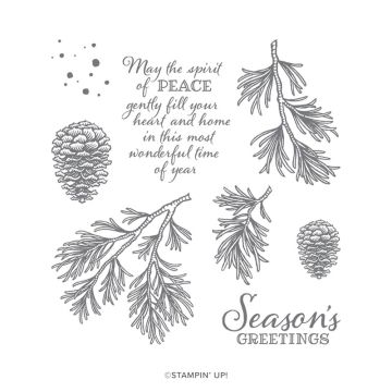 SET DE TAMPONS AMOVIBLES PEACEFUL BOUGHS (ANGLAIS)