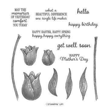 TIMELESS TULIPS PHOTOPOLYMER STAMP SET (ENGLISH)