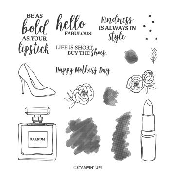 DRESSED TO IMPRESS PHOTOPOLYMER STAMP SET (ENGLISH)