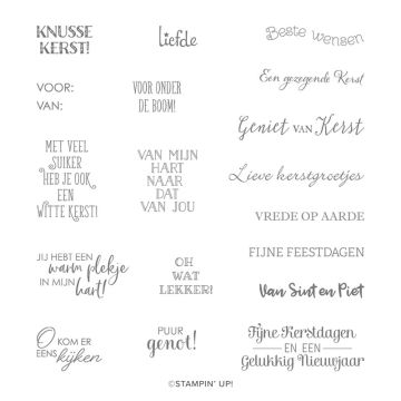 CLINGSTEMPELSET KNUSSE KERST (NEDERLANDS)