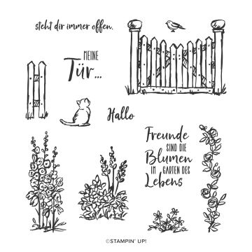 STEMPELSET KLARSICHT GEHEIMNISVOLLER GARTEN (DEUTSCH)