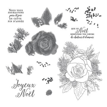 STEMPELSET ROSE DE NOËL (FR)