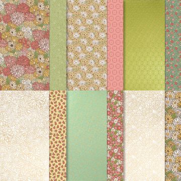 BESONDERES DESIGNERPAPIER SCHÖNER GARTEN