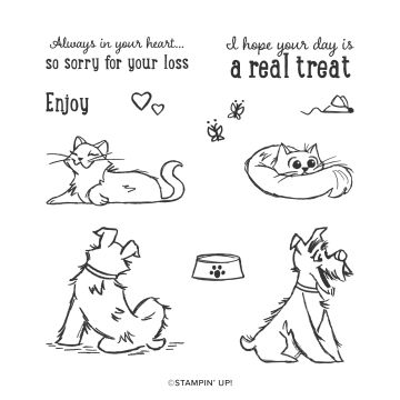 PAMPERED PETS CLING STAMP SET