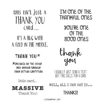 MASSIVE THANKS CLING STAMP SET