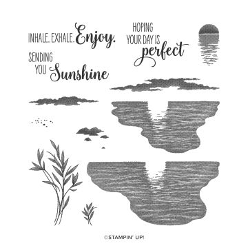 FOTOPOLYMEERSTEMPELSET SENDING SUNSHINE (ENGELS)