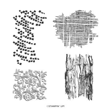 TEXTURED ESSENTIALS CLING STAMP SET