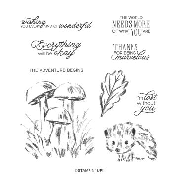 WALK IN THE WOODS CLING STAMP SET (ENGLISH)