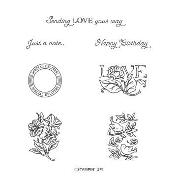 POSTED FOR YOU CLING STAMP SET