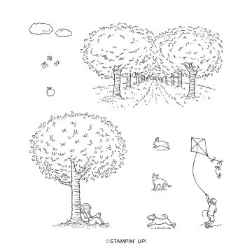 SUMMER DAYS HOST CLING STAMP SET