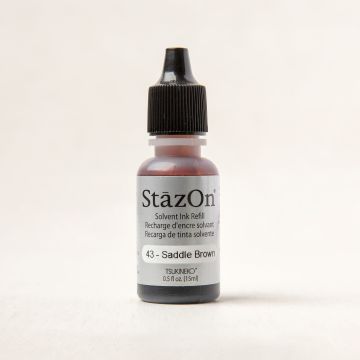 SADDLE BROWN STAZON INK REFILL