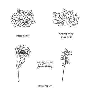 SET DE TAMPONS RÉSINE FLORALE JAHRESZEITEN (DE)