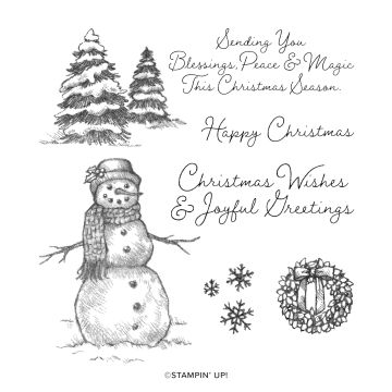 SNOW WONDER CLING STAMP SET (ENGLISH)