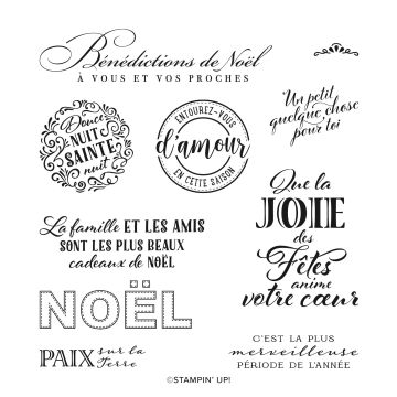 CLINGSTEMPELSET UN NOËL EMBALLANT (FRANS)