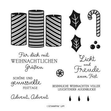 STEMPELSET KLARSICHT ADVENT, ADVENT (DEUTSCH)