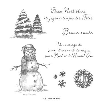 JEU D'ESTAMPES AMOVIBLES SOUS UN MANTEAU BLANC (FRANÇAIS)