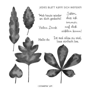 SET DE TAMPONS EN RÉSINE WUNDERBARE BLÄTTER (ALLEMAND)