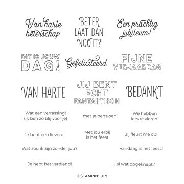 CLINGSTEMPELSET VOLOP VRIENDEN (NEDERLANDS)
