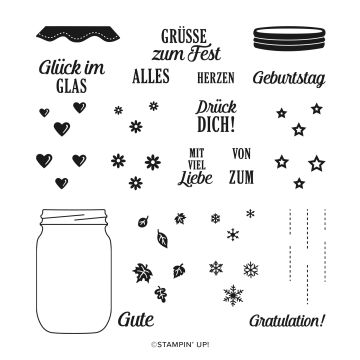 SET DE TAMPONS EN RÉSINE GRÜSSE IM GLAS (ALLEMAND)