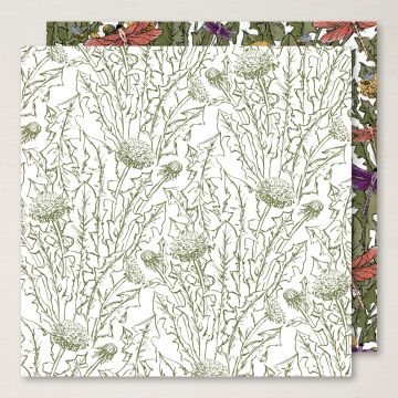 PAPIER DE LA SÉRIE DESIGN 6" X 6" (15,2 X 15,2 CM) JARDIN SAUVAGE