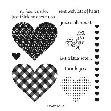 LOTS OF HEART PHOTOPOLYMER STAMP SET