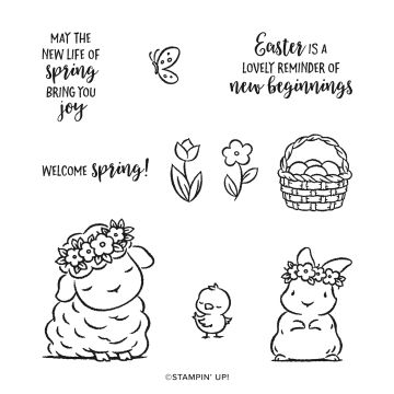 SPRINGTIME JOY CLING STAMP SET