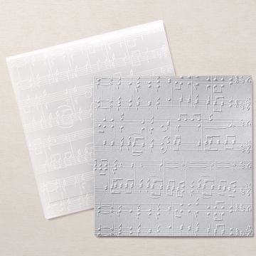 Sheet Music Embossing Folder