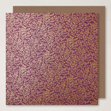 PAPIER DE LA SÉRIE DESIGN SPÉCIALITÉ 12" X 12" (30,5 X 30,5 CM) AUTOUR DES MÛRES
