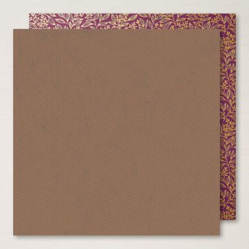 PAPIER DE LA SÉRIE DESIGN SPÉCIALITÉ 12" X 12" (30,5 X 30,5 CM) AUTOUR DES MÛRES