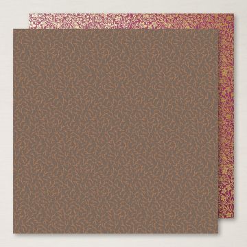 PAPIER DE LA SÉRIE DESIGN SPÉCIALITÉ 12" X 12" (30,5 X 30,5 CM) AUTOUR DES MÛRES