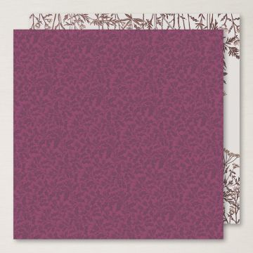 PAPIER DE LA SÉRIE DESIGN SPÉCIALITÉ 12" X 12" (30,5 X 30,5 CM) AUTOUR DES MÛRES