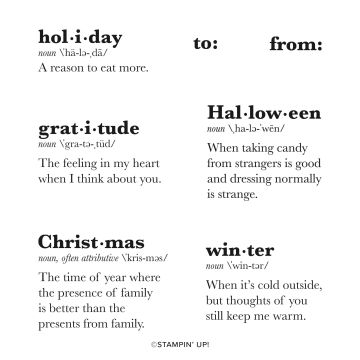 WELL DEFINED CLING STAMP SET (ENGLISH)