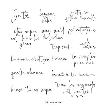 Bonheur Droit Du Cœur Stamp Set By Stampin Up