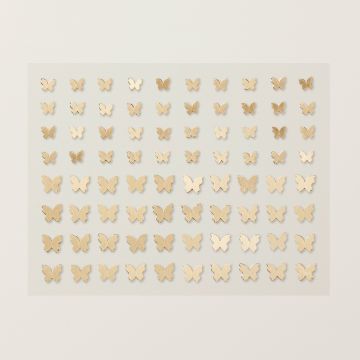 brushed brass butterfly embellishments for craft