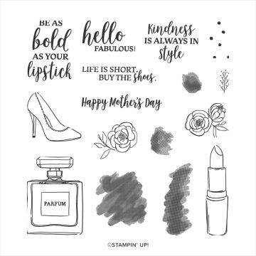 DRESSED TO IMPRESS PHOTOPOLYMER STAMP SET (ENGLISH)