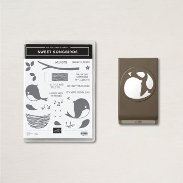 bird punch and stamp set sweet songbird bundle