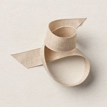 NATURAL FINISH 7/8" (2.2 CM) RIBBON