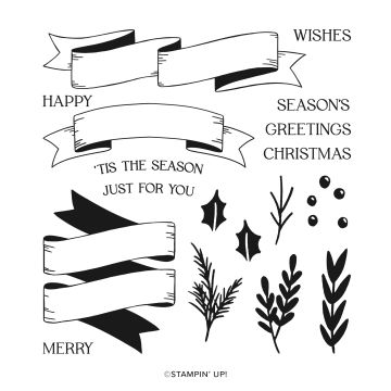 Christmas banners stamp set stampin up