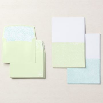 POOL PARTY & SOFT SEA FOAM CARDS & ENVELOPES