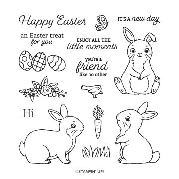 Bunny Rabbit Head Easter Address Stamp - Simply Stamps