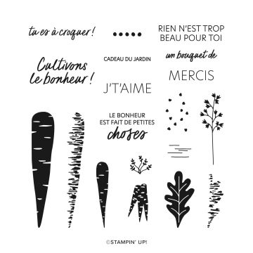 CADEAU DU JARDIN PHOTOPOLYMER STAMP SET (FRENCH)