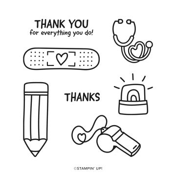 SET DE TAMPONS AMOVIBLES EVERYDAY THANKS (ANGLAIS)