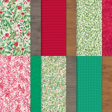 JOY OF CHRISTMAS-DESIGNPAPIER 12" X 12" (30,5 X 30,5 CM)