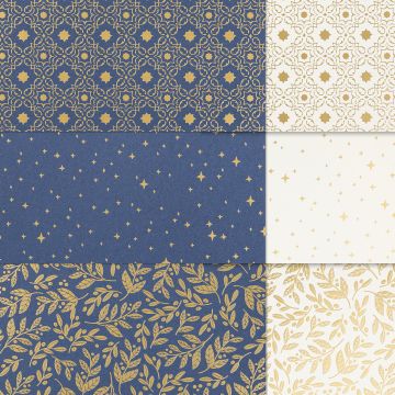 SPECIAAL DESIGNPAPIER SCHITTEREND EN STRALEND 12" X 12" (30,5 X 30,5 CM)