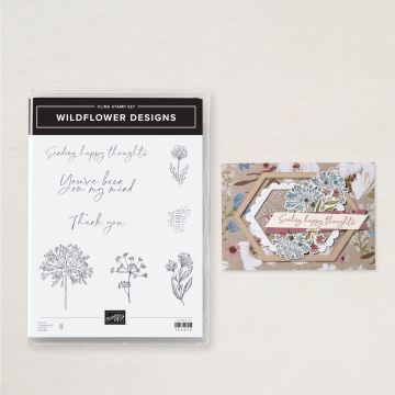 WILDFLOWER DESIGNS CLING STAMP SET (ENGLISH)