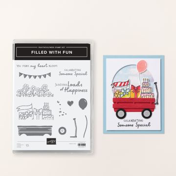 FILLED WITH FUN PHOTOPOLYMER STAMP SET (ENGLISH)