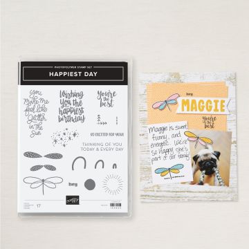 HAPPIEST DAY PHOTOPOLYMER STAMP SET (ENGLISH)