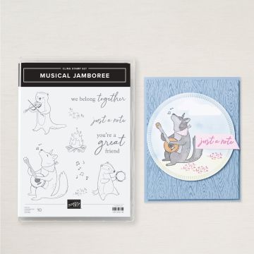 MUSICAL JAMBOREE CLING STAMP SET (ENGLISH)